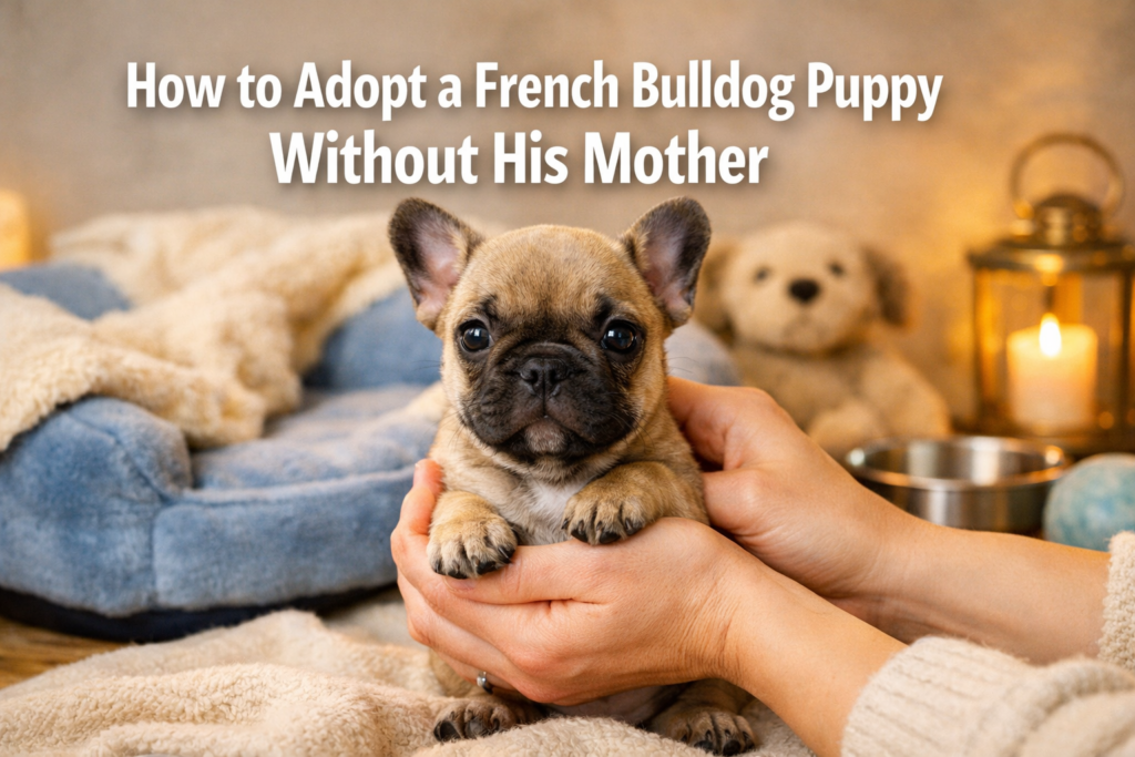 how to adopt a french bulldog puppy without his mother